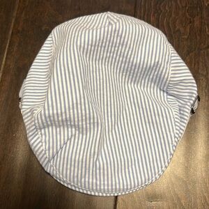 NWT Janie and Jack Seersucker Striped Newsboy Hat!